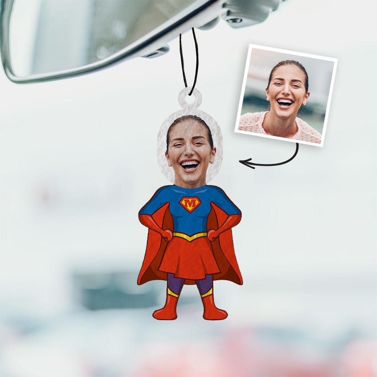 Face Upload Superhero Air Fresheners