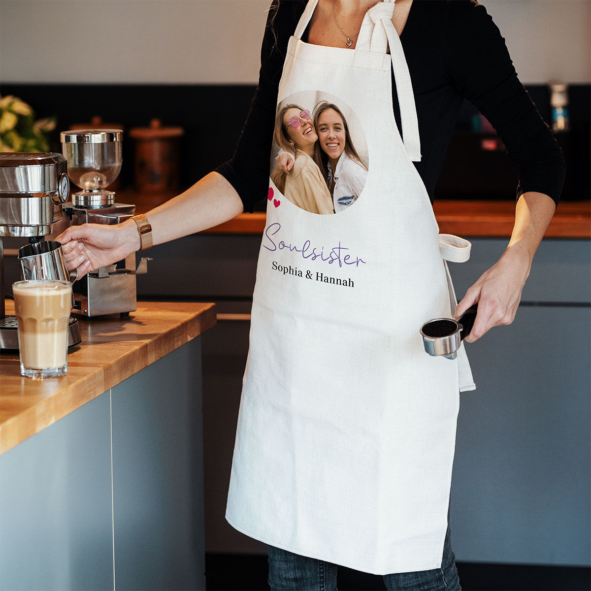 Personalised Photo Apron With Custom Text