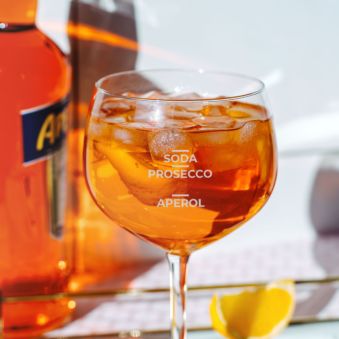 Personalised Aperol Spritz Recipe Glass