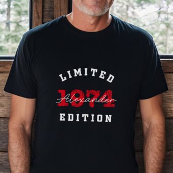 Personalised Limited Edition T-Shirt with Year