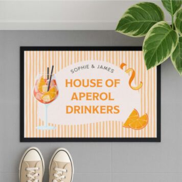 Personalised Aperol Doormat