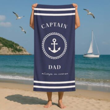 Personalised Maritime Towel with Text