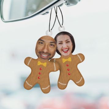 Face Upload Gingerbread Man Air Freshener