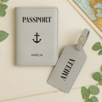 Personalised Passport Cover and Luggage Tag
