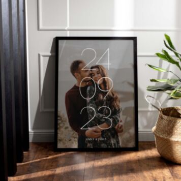 Personalised Poster with Name and Date
