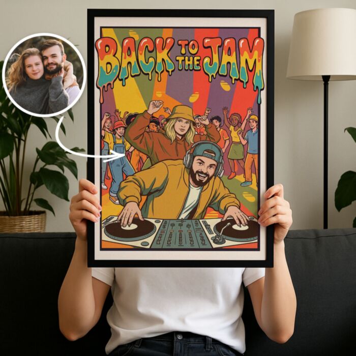 Personalised 90s DJ Party Poster