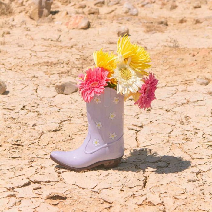 Cowboy Boot Vase