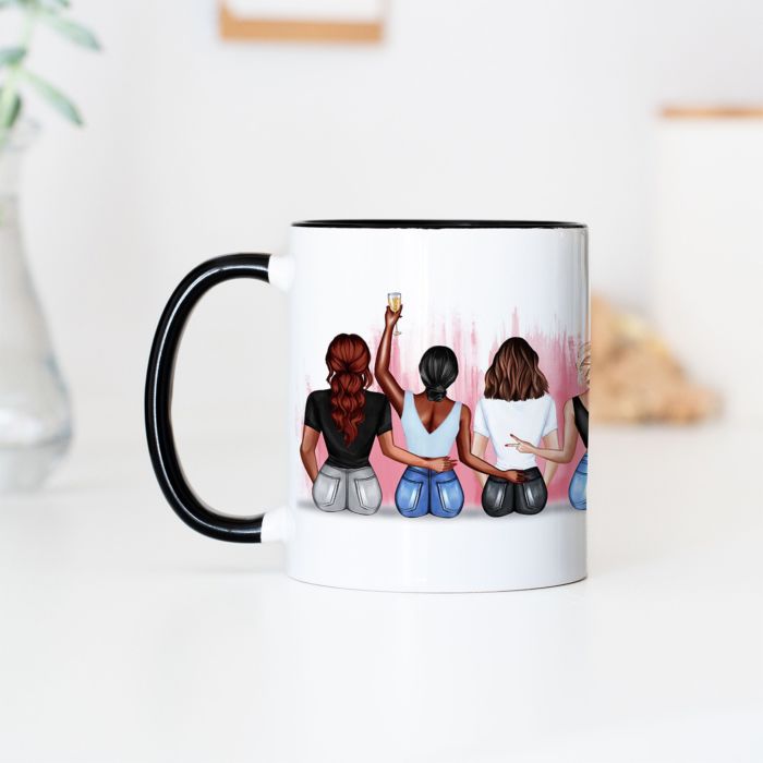 Personalised Friendship Mug With Custom Illustration