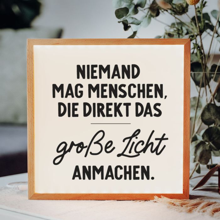 Personalised Light Box With Custom Text