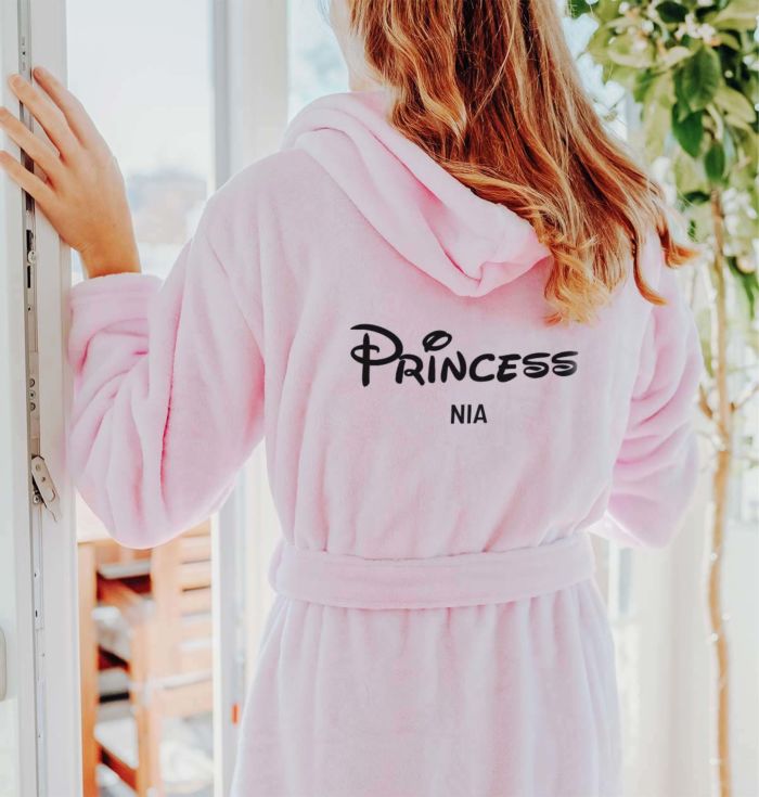 Personalised Luxury Princess Bathrobe