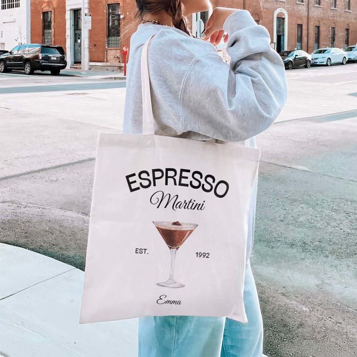Personalised Espresso Martini Tote Bag