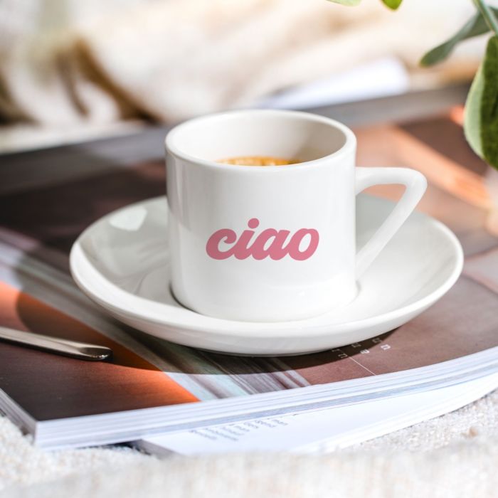 Personalised Espresso Cup With Text