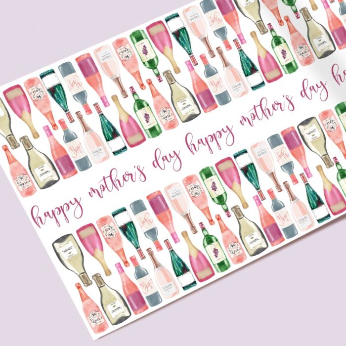 Personalised Wrapping Paper with Text and Illustration