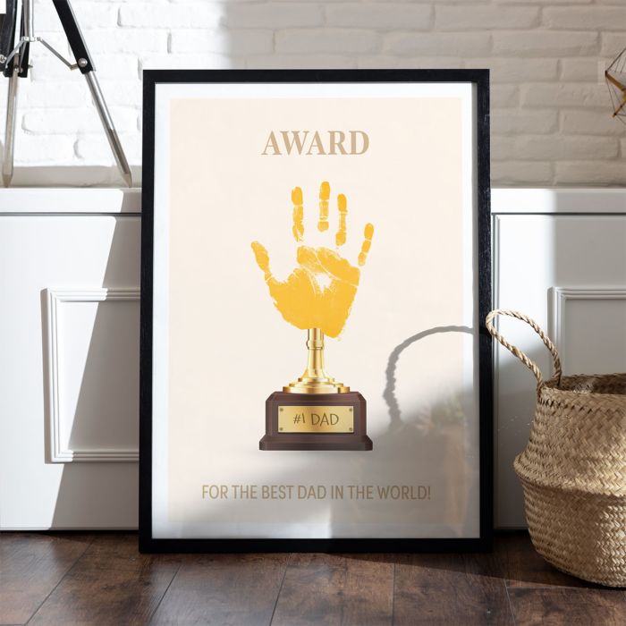 Personalised Handprint Trophy Poster