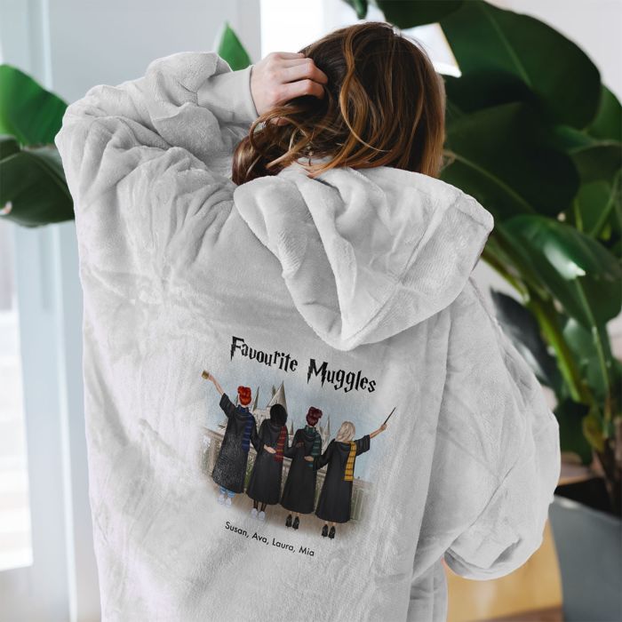 Personalised Wizard Hoodie Blanket