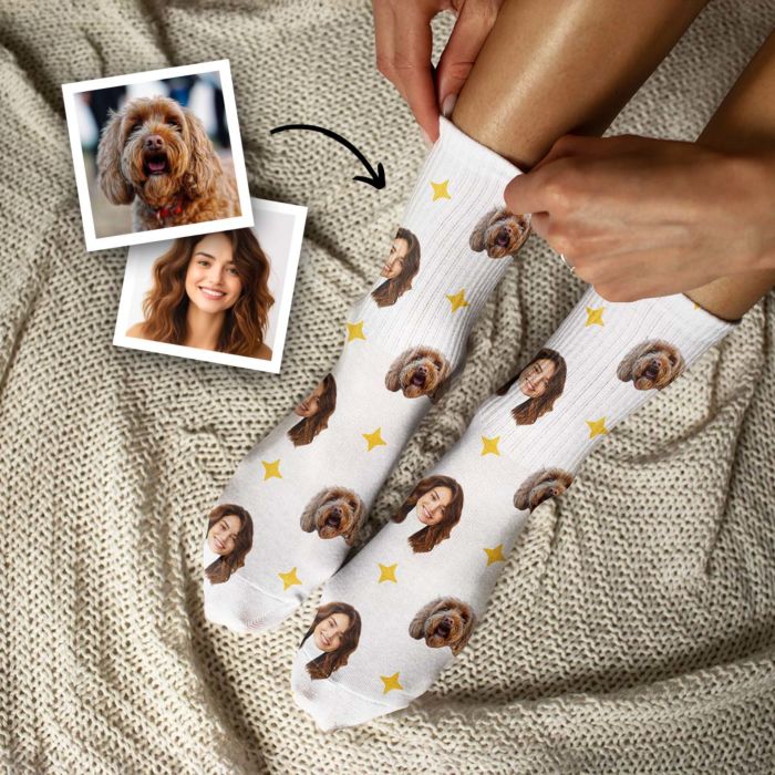 Personalised Socks with Pet and Face