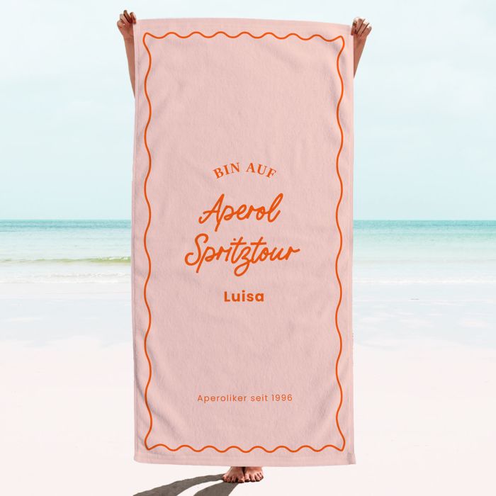 Personalised Coloured Towel