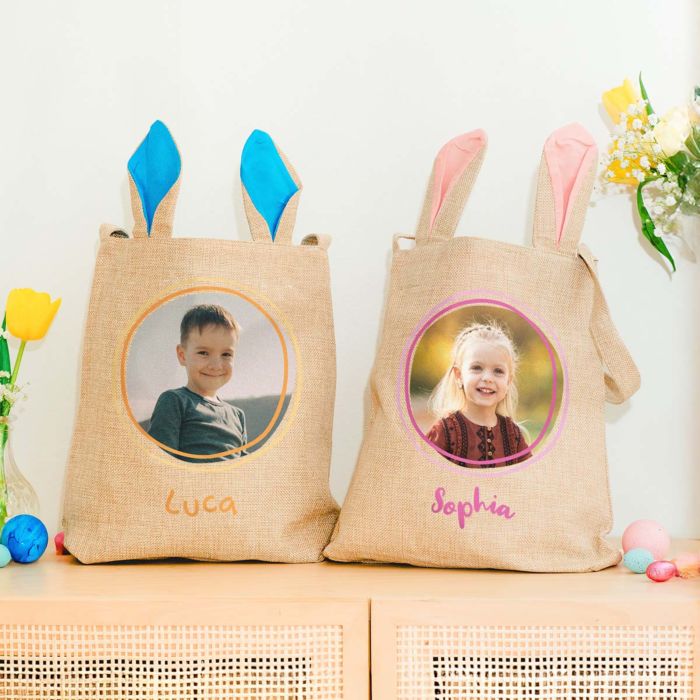Personalised Easter Bag with Photo and Name