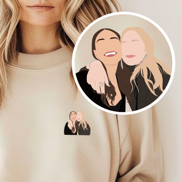 Personalised Sweatshirt with Small Illustration