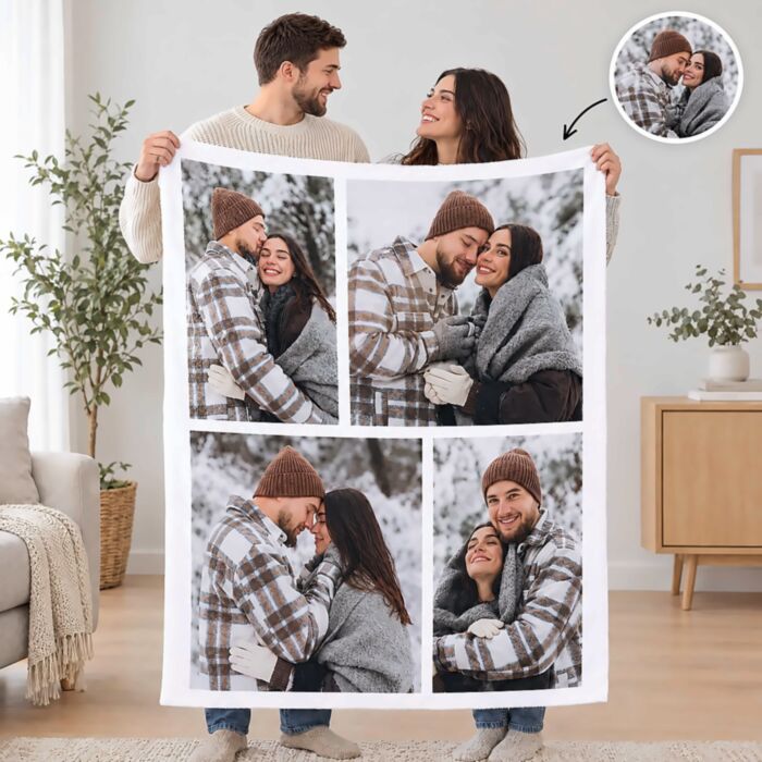 Personalised Blanket with Photo Collage