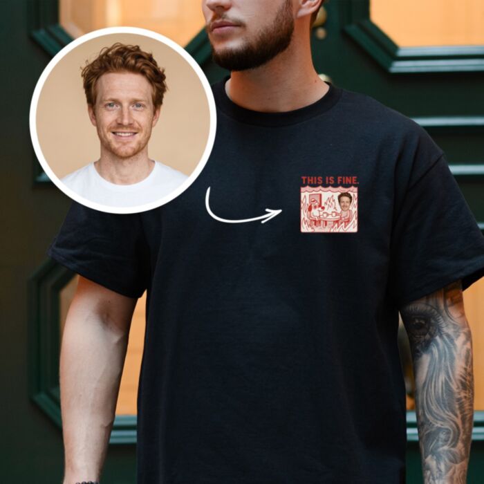 Personalised T-Shirt with Photo – This Is Fine Meme