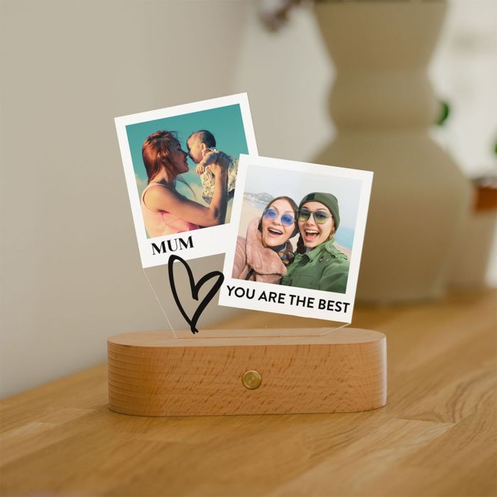 Personalised Polaroid-style LED Lamp