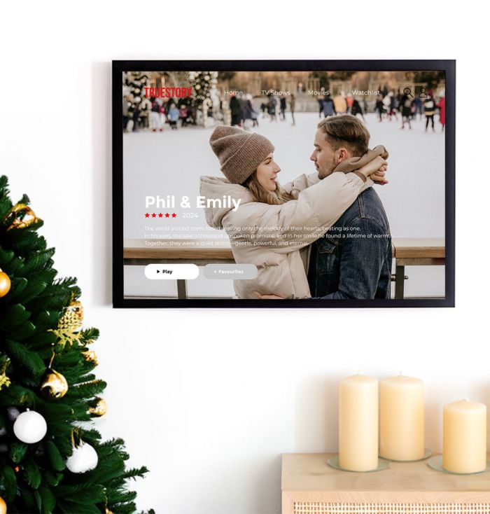 Personalised Netflix-style poster