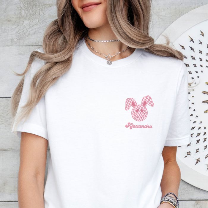 Personalised Bunny T-shirt With Name