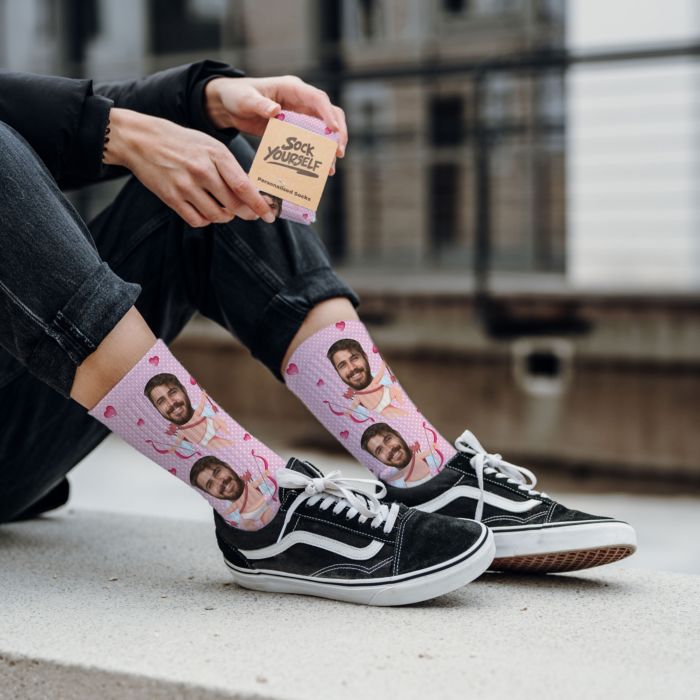 Personalised Love-Themed Face Socks