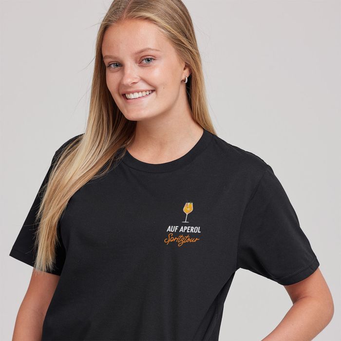 Personalisierbares T-Shirt mit Symbol und Text