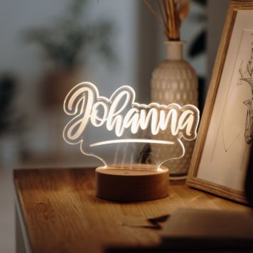 Personalised LED lamp with name - Design