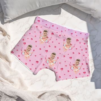 Cupid Face Upload Boxers - Design
