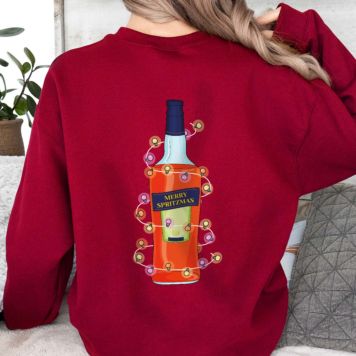 Personalised Christmas Sweatshirt with Aperol Bottle - Design