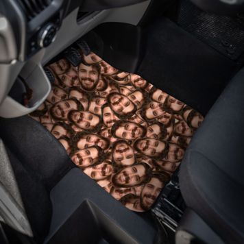 Personalised Face Car Mat - Design