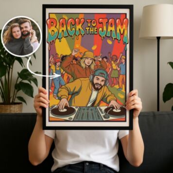 Personalised 90s DJ Party Poster