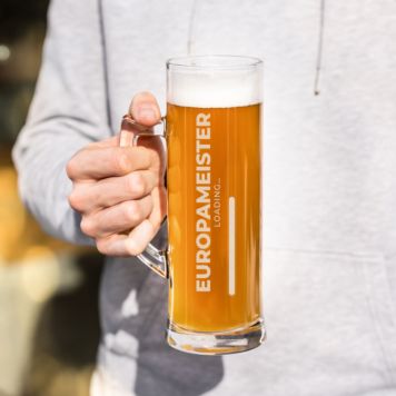 Personalised 'Loading' Beer Glass