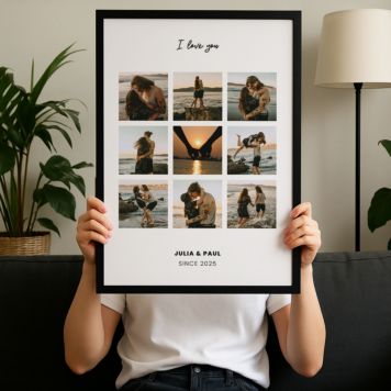 Personalised Text and Photo Collage Poster