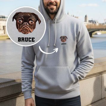 Personalised Hoodie with Comic Pet