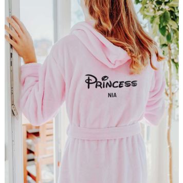 Personalised Luxury Princess Bathrobe