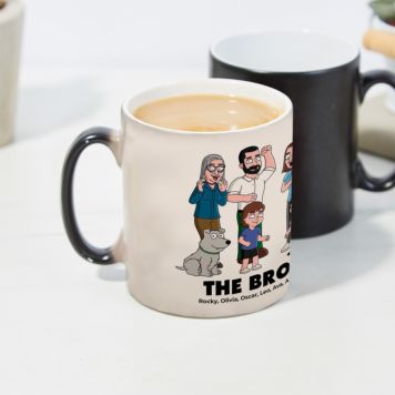 Personalised Family Cartoon Mug - Design