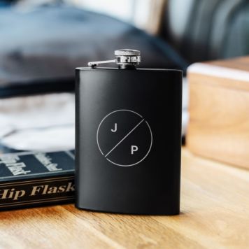 Personalised Hip Flask with Initials