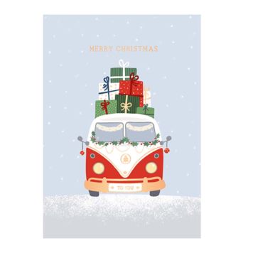 Bus Christmas Card