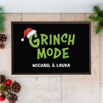 Personalised Grinch Mode Doormat - Design