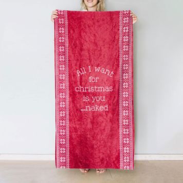 All I Want For Christmas Towel - Design