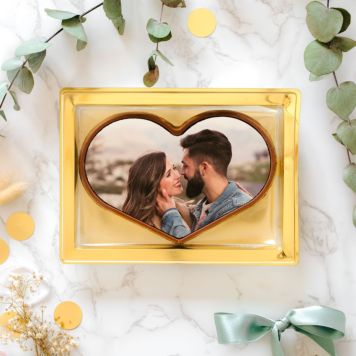 Personalised Photo Chocolate Heart - Design
