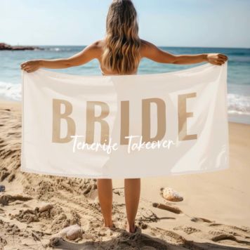 Personalisierbares Handtuch mit Text