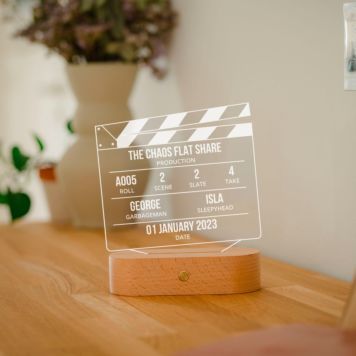 Movie Clapper Board LED Lamp