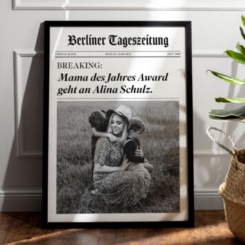 Personalised Newspaper Poster - A3 - Design