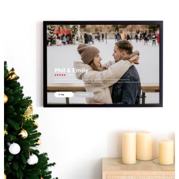 Personalised Netflix-style poster