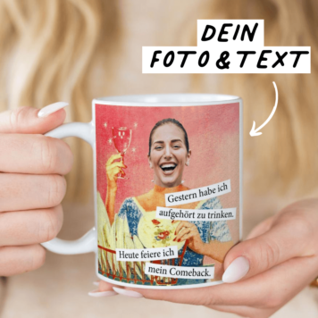 Personalised Vintage-Style Photo Mug